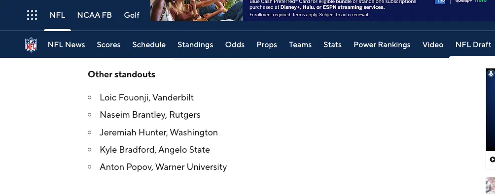 CBS Sports Tropical Bowl standouts list